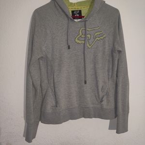 FOX hoodie grey women's medium